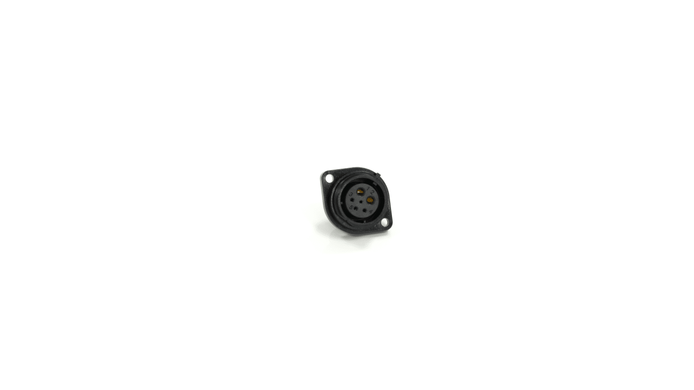 RS PRO Circular Connector, 6 Contacts, Panel Mount, 21 mm Connector, Socket, Female, IP68