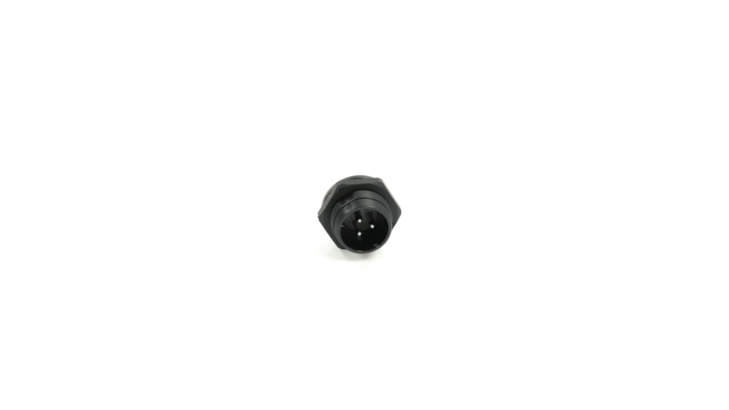 RS PRO Circular Connector, 3 Contacts, Rear Mount, 21 mm Connector, Socket, Male, IP68