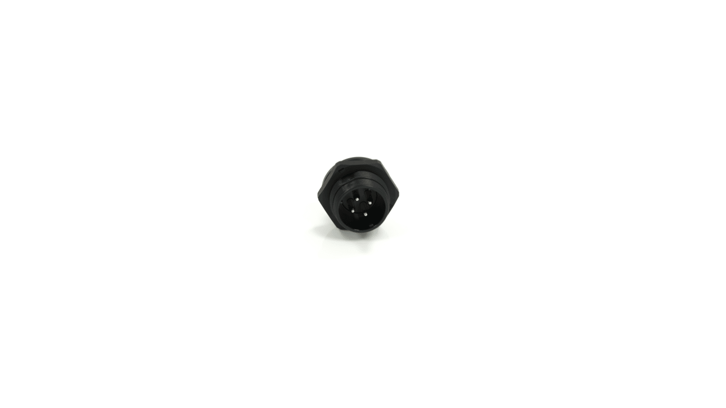 RS PRO Circular Connector, 4 Contacts, Rear Mount, 21 mm Connector, Socket, Male, IP68