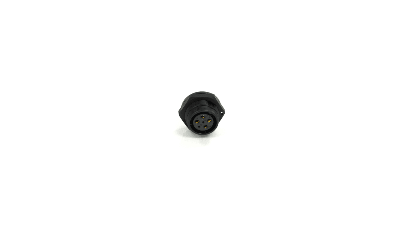 RS PRO Circular Connector, 6 Contacts, Rear Mount, 21 mm Connector, Socket, Female, IP68