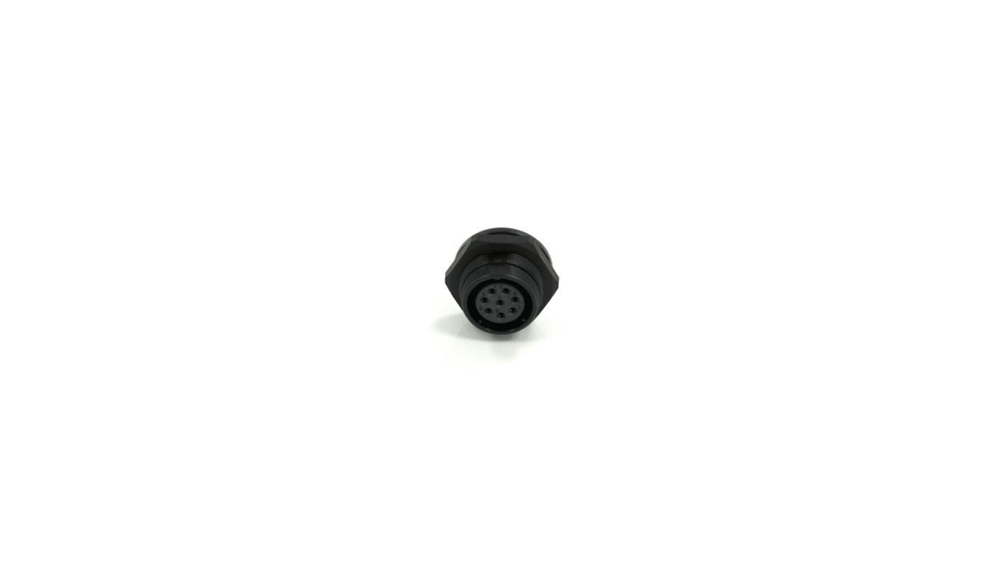 Conector circular RS PRO hembra de 8 vías hembra, Montaje en Panel, IP68