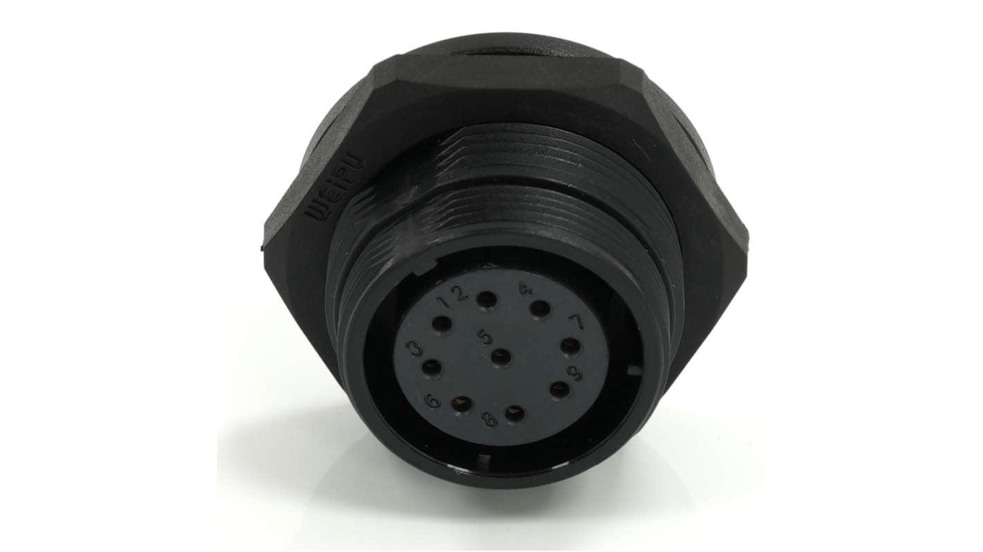 RS PRO Circular Connector, 9 Contacts, Rear Mount, 21 mm Connector, Socket, Female, IP68