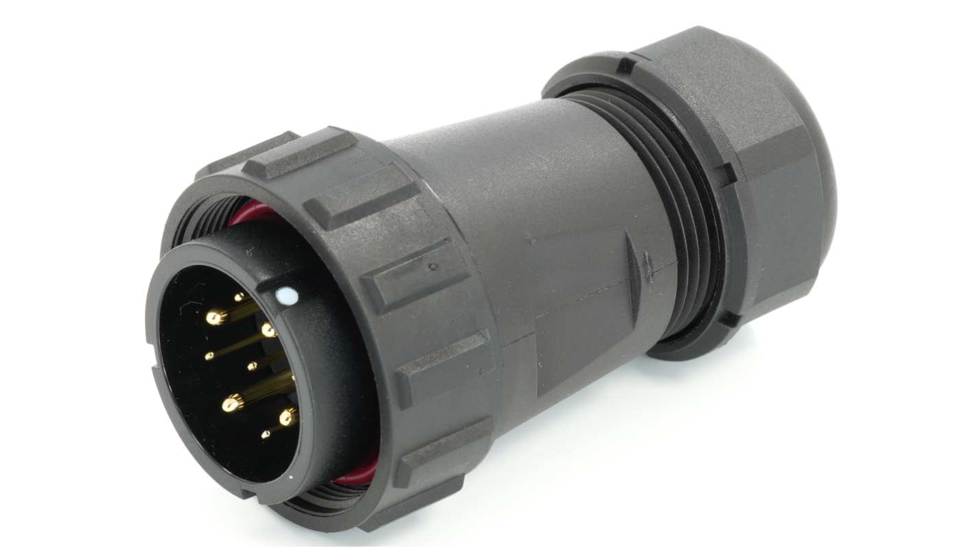 RS PRO Circular Connector, 9 Contacts, Cable Mount, 29 mm Connector, Plug, Male, IP68