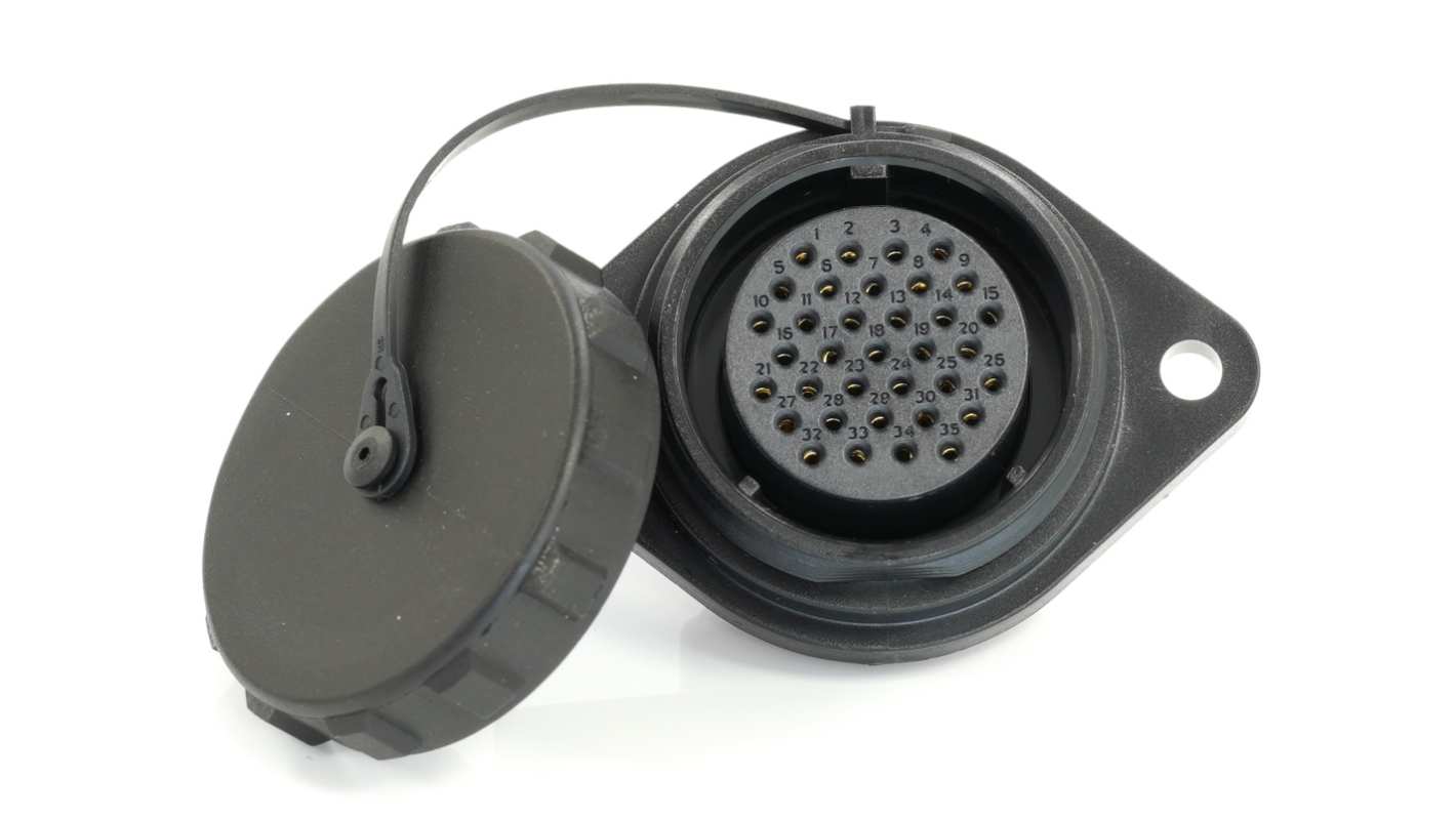 RS PRO Circular Connector, 35 Contacts, Flange Mount, 29 mm Connector, Socket, Female, IP68