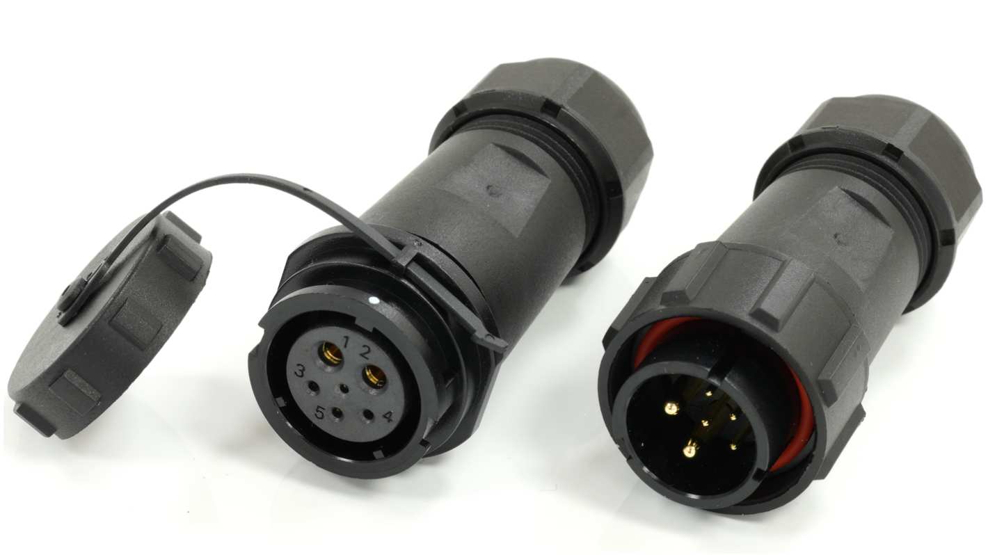 RS PRO Circular Connector, 6 Contacts, Cable Mount, 21 mm Connector, Plug and Socket, Male and Female Contacts, IP67