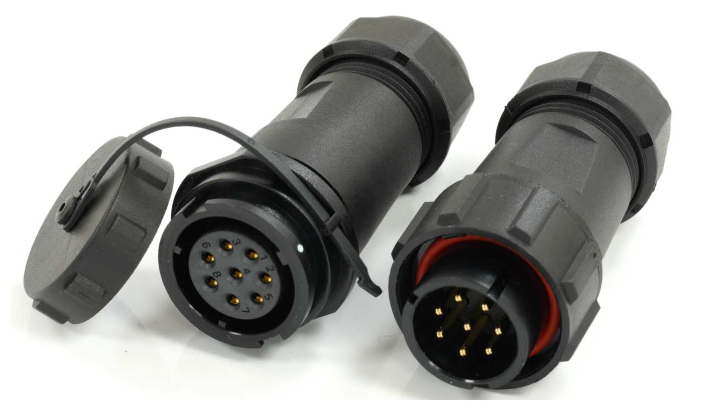 RS PRO Circular Connector, 8 Contacts, Cable Mount, 21 mm Connector, Plug and Socket, Male and Female Contacts, IP67