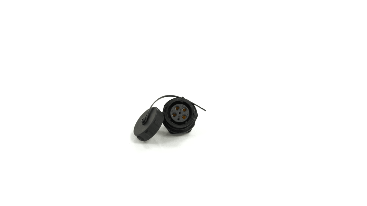 Connettore circolare RS PRO, femmina, 21 mm, 6 poli, Montaggio a pannello