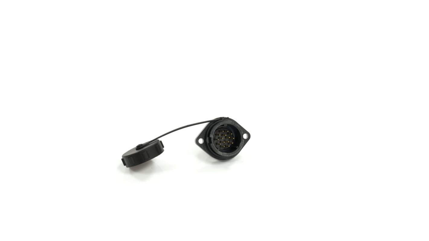 RS PRO Circular Connector, 15 Contacts, Flange Mount, 21 mm Connector, Socket, Male, IP67