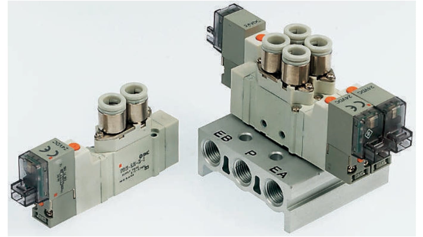 SMC エアソレノイドバルブ, SY5000シリーズ, パイロット SMC エアソレノイドバルブ, SY5000シリーズ, パイロット