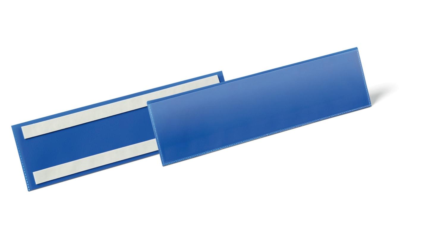 Durable Blue 1/3 A4 Smooth and rigid Logistic pockets, 81,5mm Height, 311mm Width