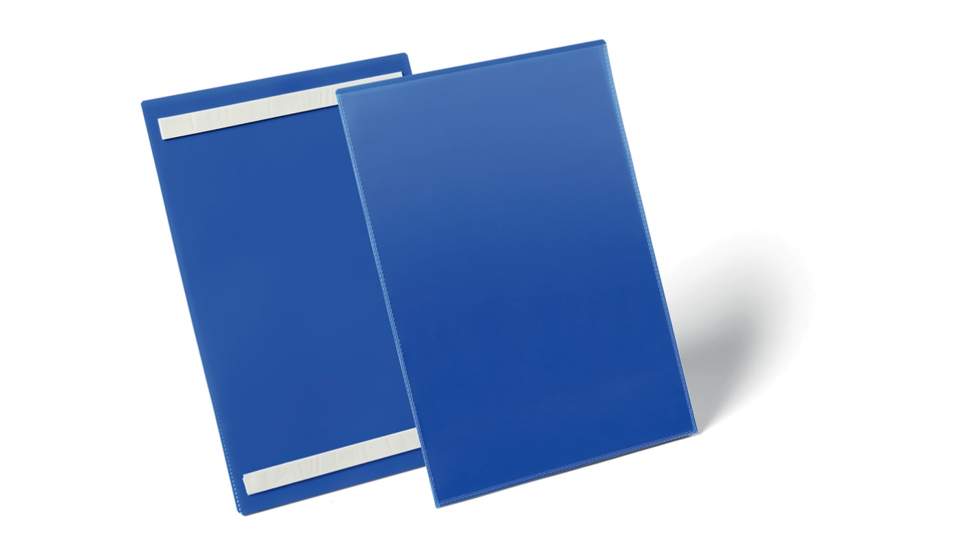 Durable Blue A4 Smooth and rigid Logistic pockets, 313mm Height, 233mm Width