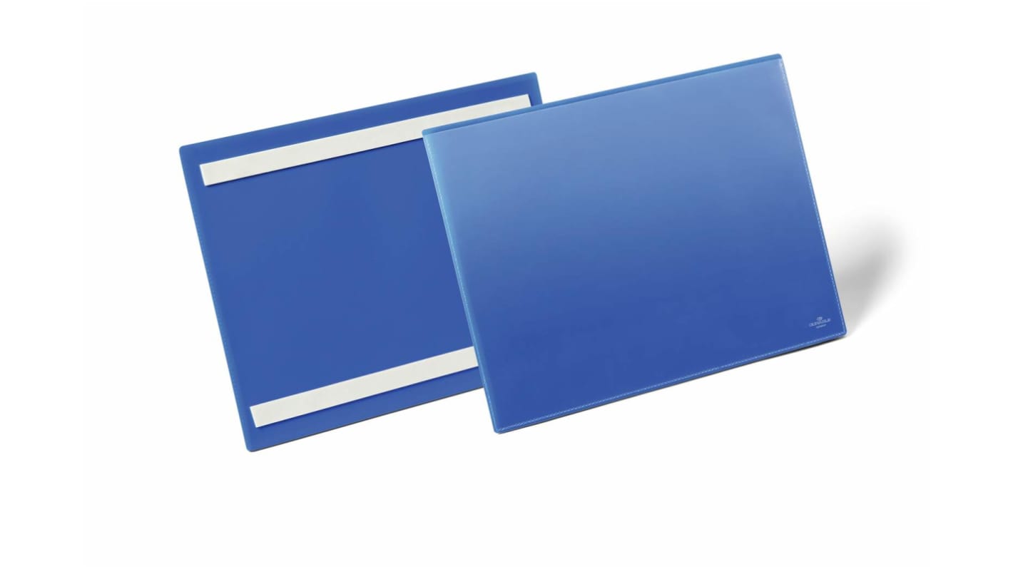 Durable Blue A4 Smooth and rigid Logistic pockets, 311mm Height, 225mm Width