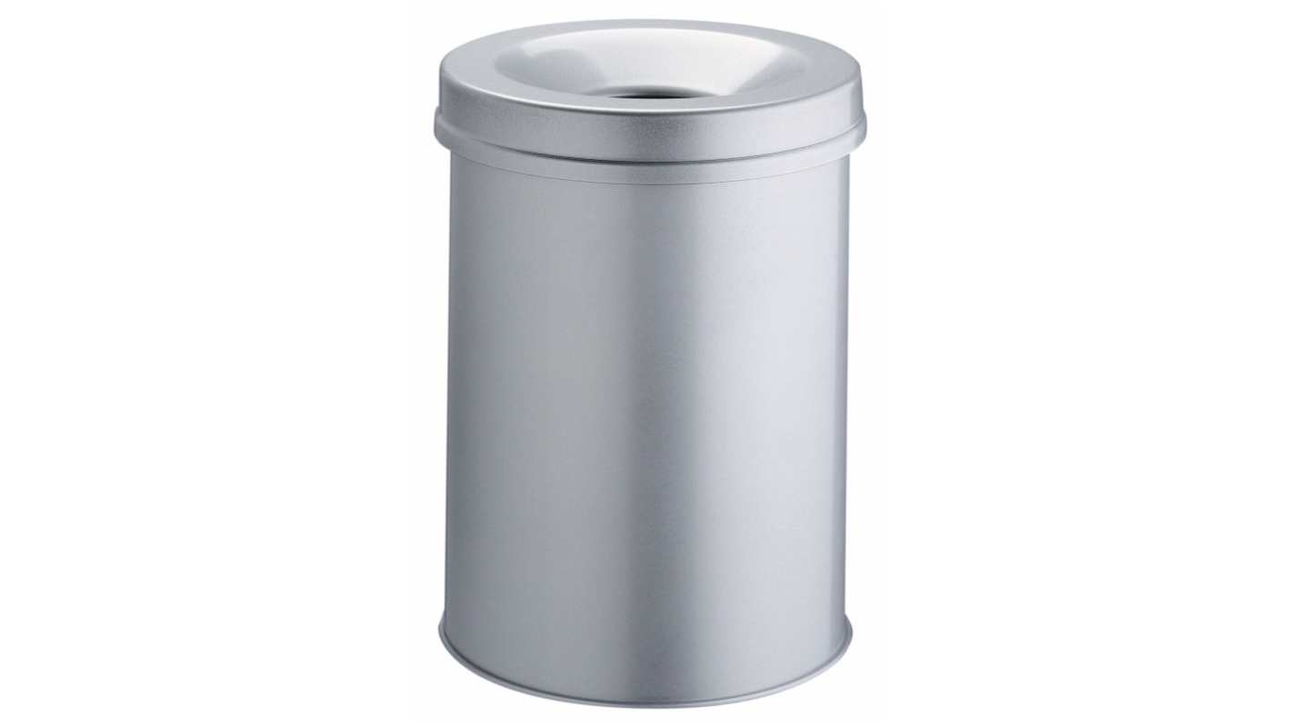 Durable Safe 30L Grey flame extinguishing Steel Waste Bin