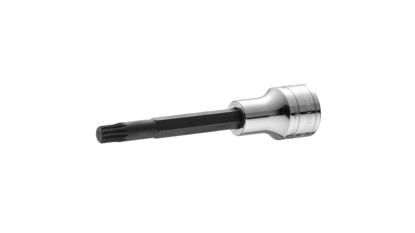 Facom 1/2 in Drive Bit Socket, XZN, M10, 120 mm Overall Length