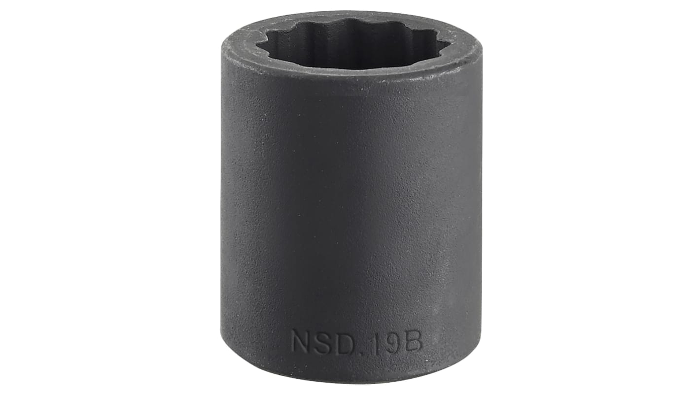 Facom 10mm, 1/2 in Drive Impact Socket, 38 mm length