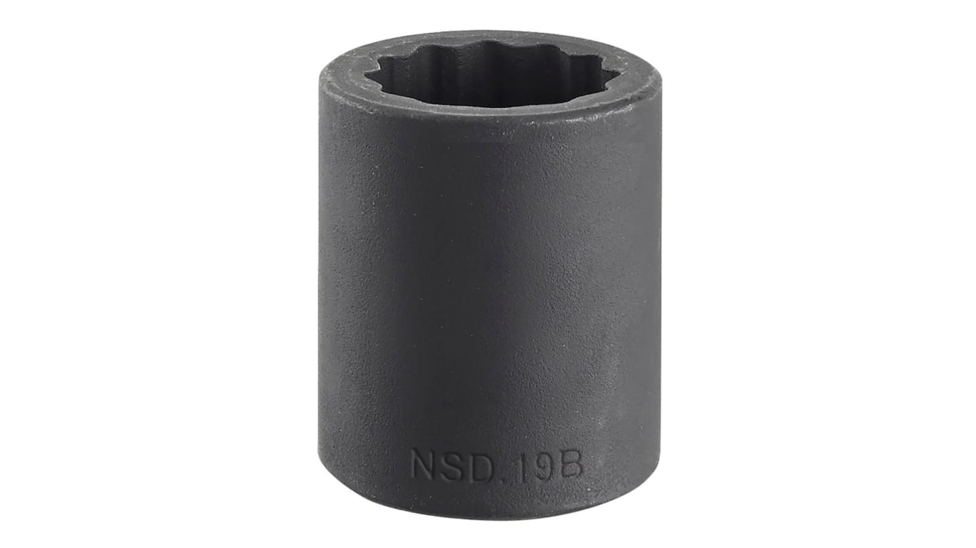 Facom 13mm, 1/2 in Drive Impact Socket, 38 mm length