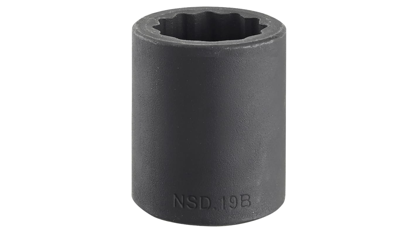 Facom 17mm, 1/2 in Drive Impact Socket, 38 mm length