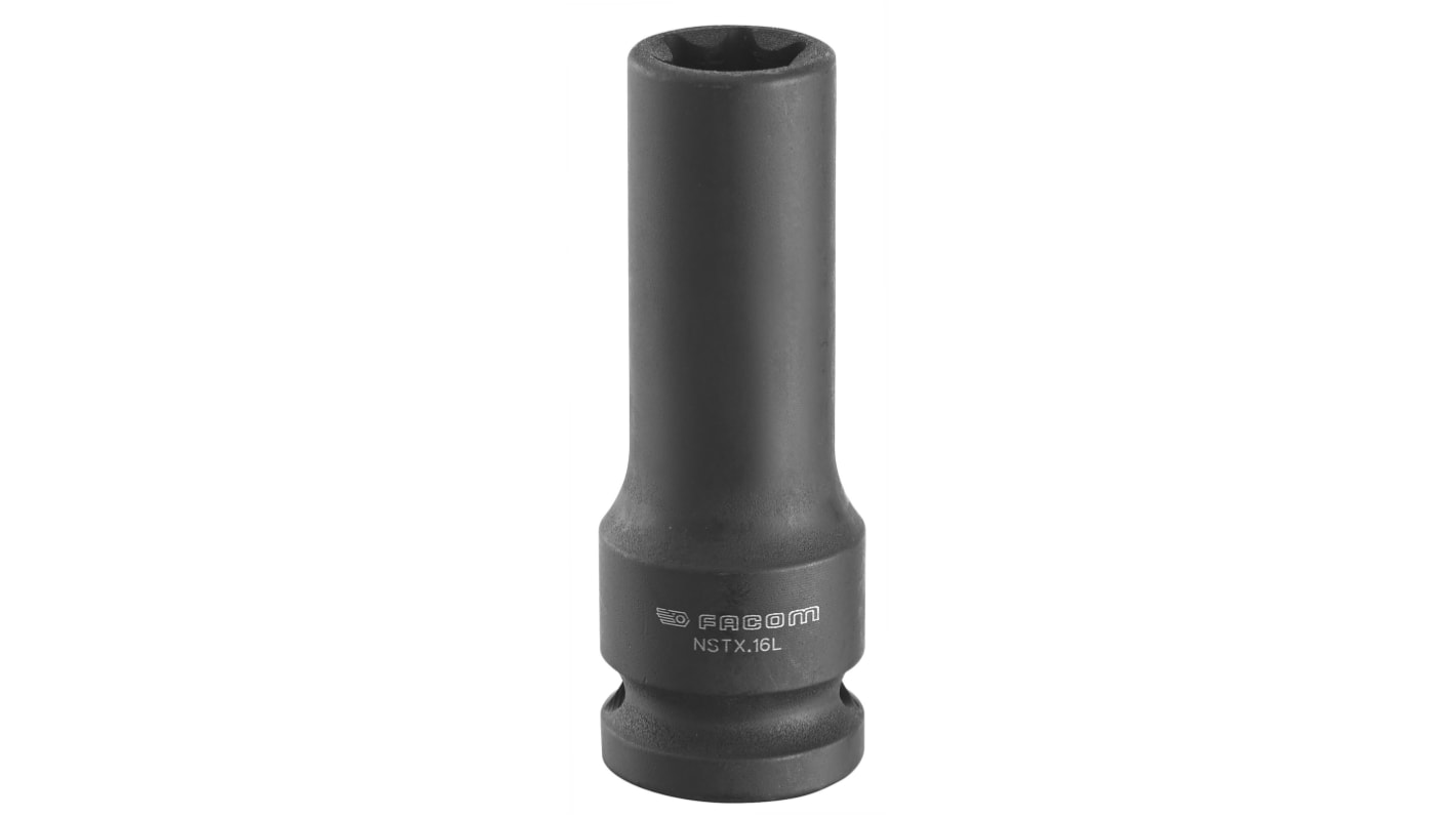 Facom E24, 1/2 in Drive Impact Socket, 70 mm length