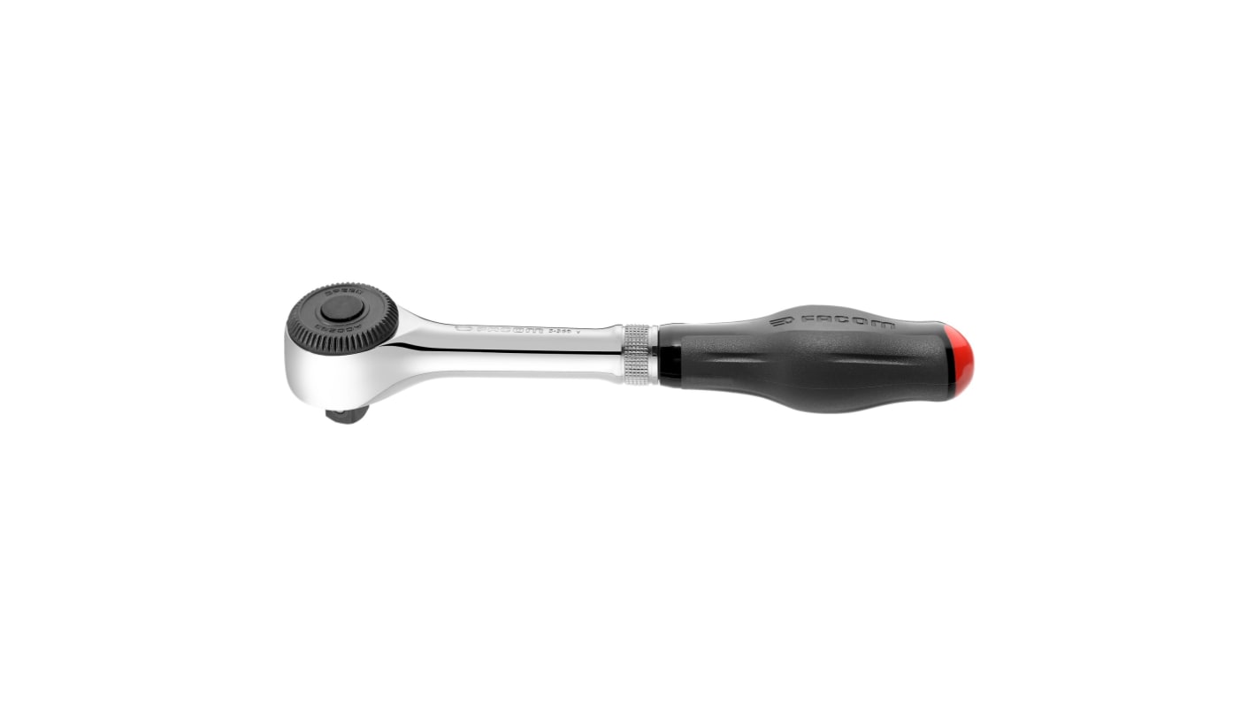 Facom S.360 1/2 in Square Ratchet with Bi-material Elastomer Handle, 251 mm Overall