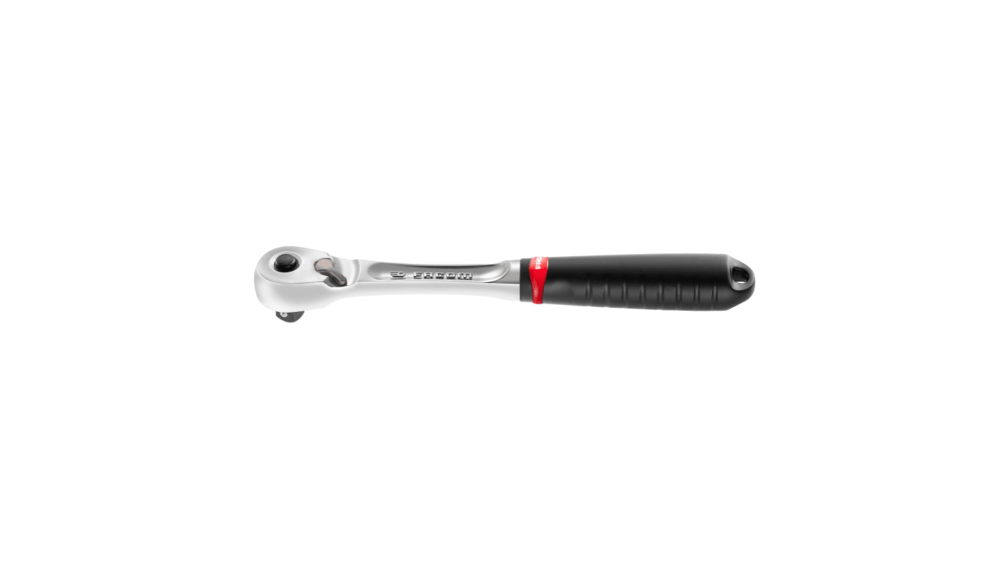 Facom JL.171 3/8 in Square Ratchet with Bi-material Elastomer Handle, 210 mm Overall