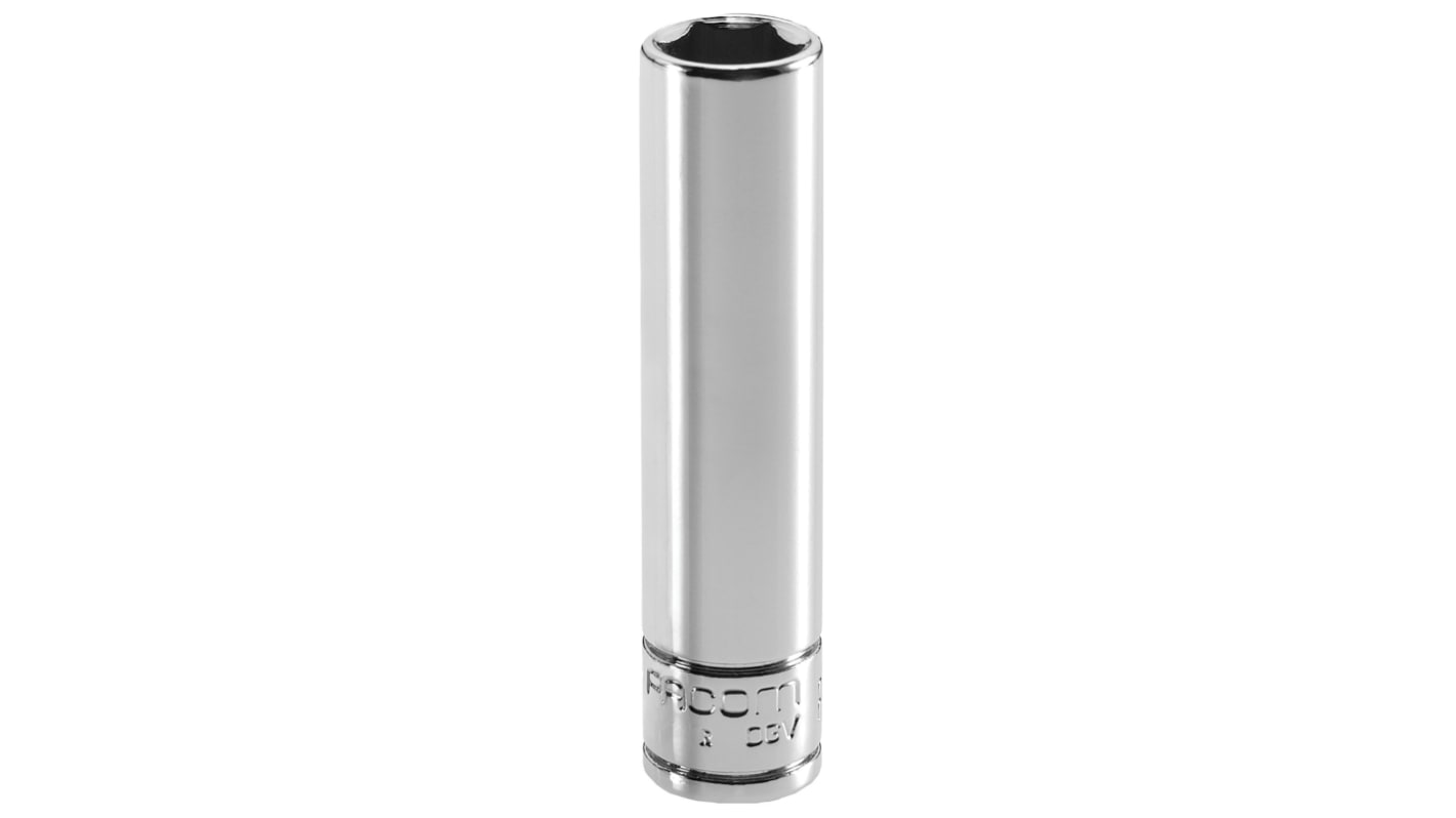 Facom 1/4 in Drive 5mm Long Socket, 6 point, 50.5 mm Overall Length