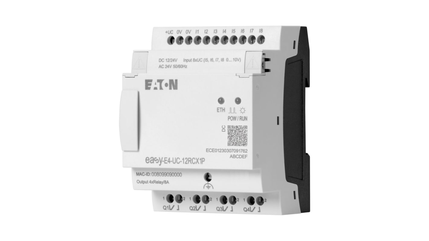 Eaton EasyE4 Series Control Relay, 26.4 V Supply, Relay Output, 4-Input, Analog Input