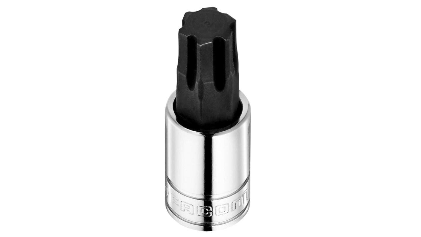 Facom 3/8 in Drive 11mm Bit Socket, Hex OGV Bit, 11mm, 47.5 mm Overall Length