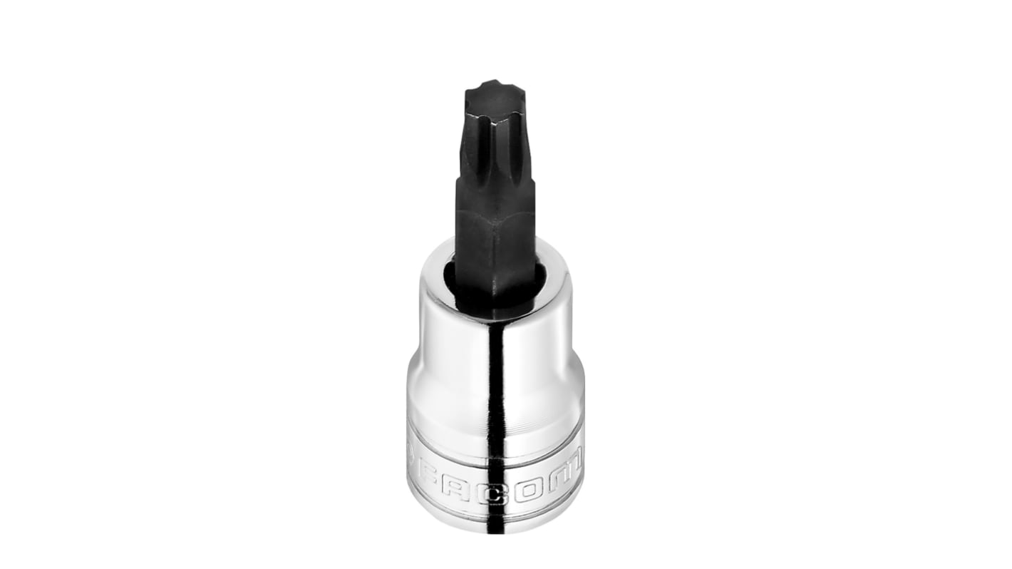 Facom 3/8 in Drive 6mm Bit Socket, Hex OGV Bit, 6mm, 47.5 mm Overall Length