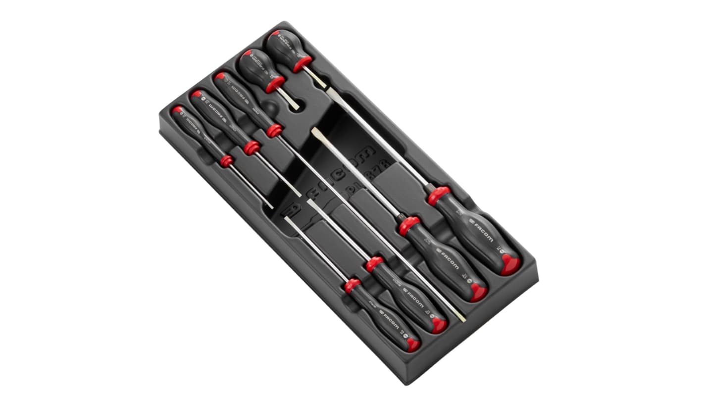 Facom Phillips; Slotted Screwdriver Set, 9-Piece