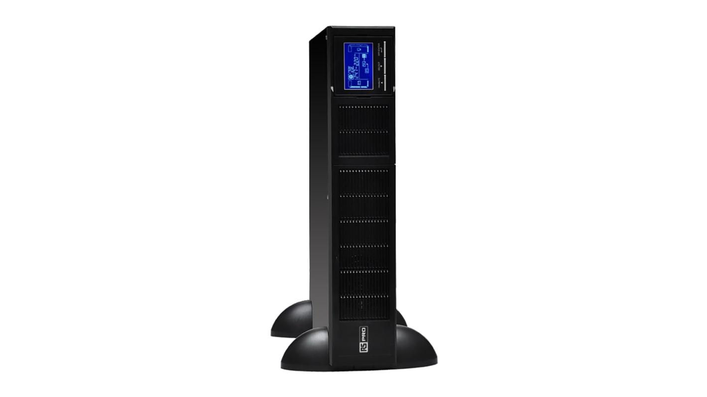 RS PRO 110 → 300V ac Input Rack Mount, Stand Alone Uninterruptible Power Supply, 3000VA (2.4kW)