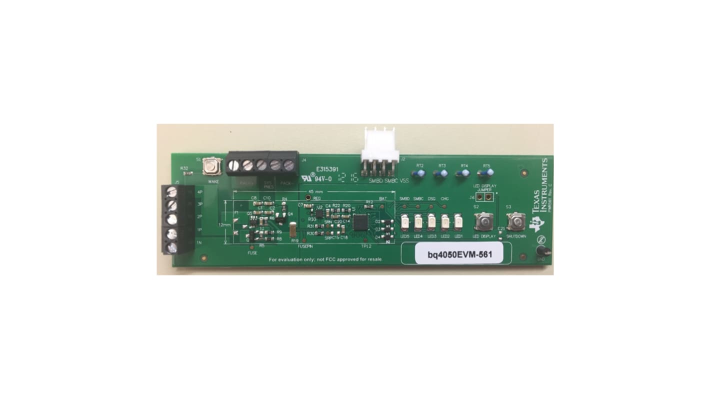 Texas Instruments 開発キット, 評価ボード, バッテリモニタリング, BQ4050 用, BQ4050EVM-561