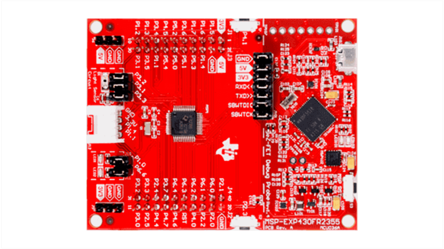 Kit de desarrollo MSP430FR2355 LaunchPad Development Kit de Texas Instruments, con núcleo MSP430