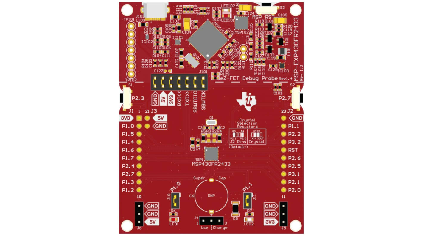 Texas Instruments MSP430FR2433 LaunchPad Development Kit 16 Bit MCU Development Kit MSP-EXP430FR2433