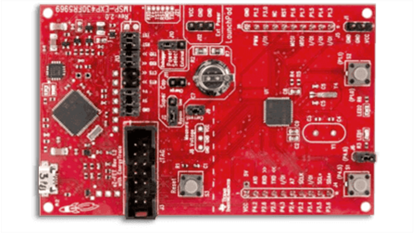 Kit de desarrollo MSP430FR5969 LaunchPad Development Kit de Texas Instruments, con núcleo MSP430