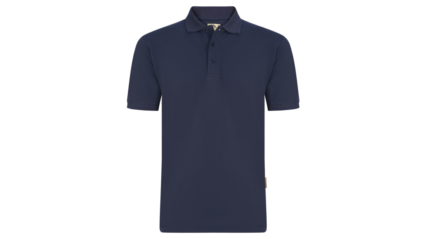 Polo Blu Navy a maniche corte Orn Osprey EarthPro, XXL, in Cotone, Poliestere riciclato