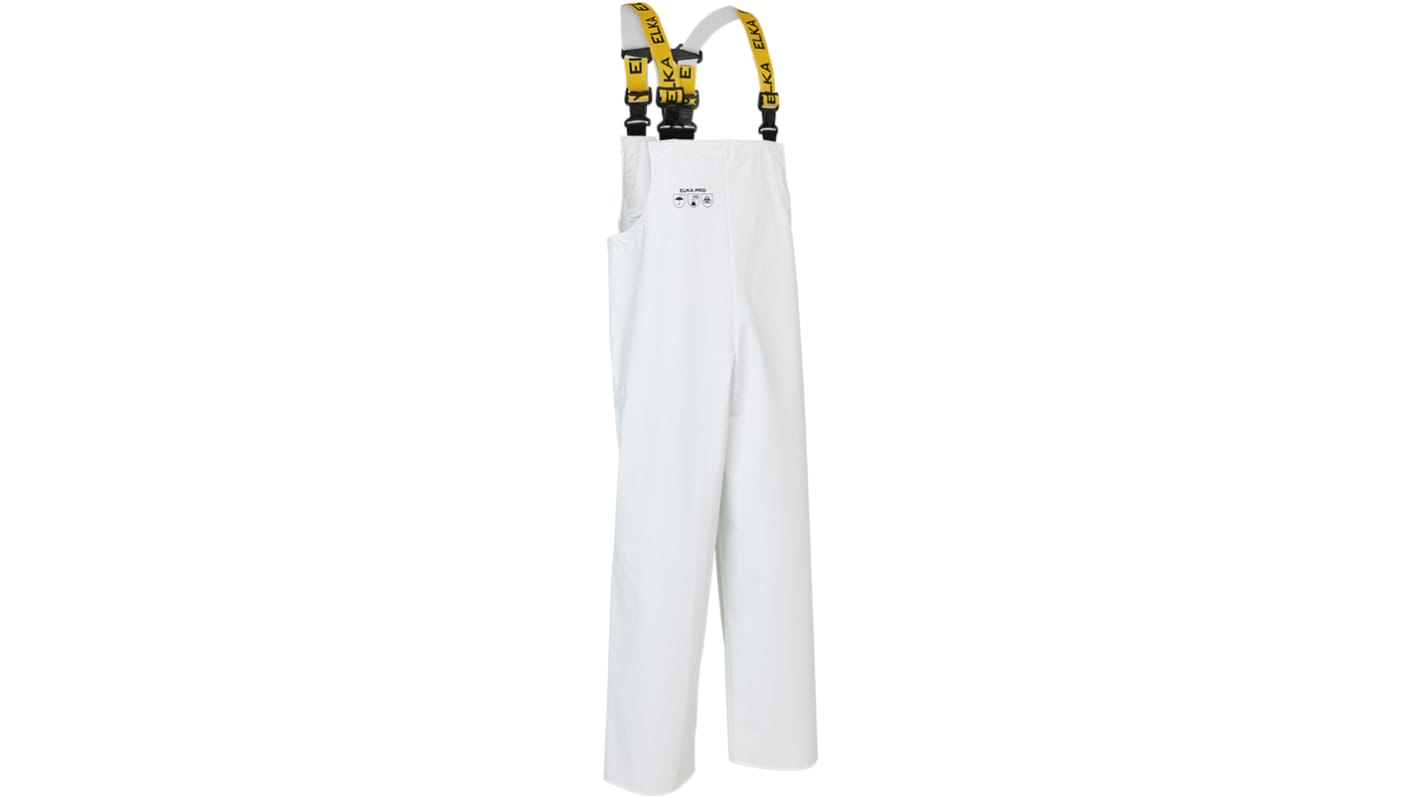 Elka Gb White Reusable Bib & Brace, L