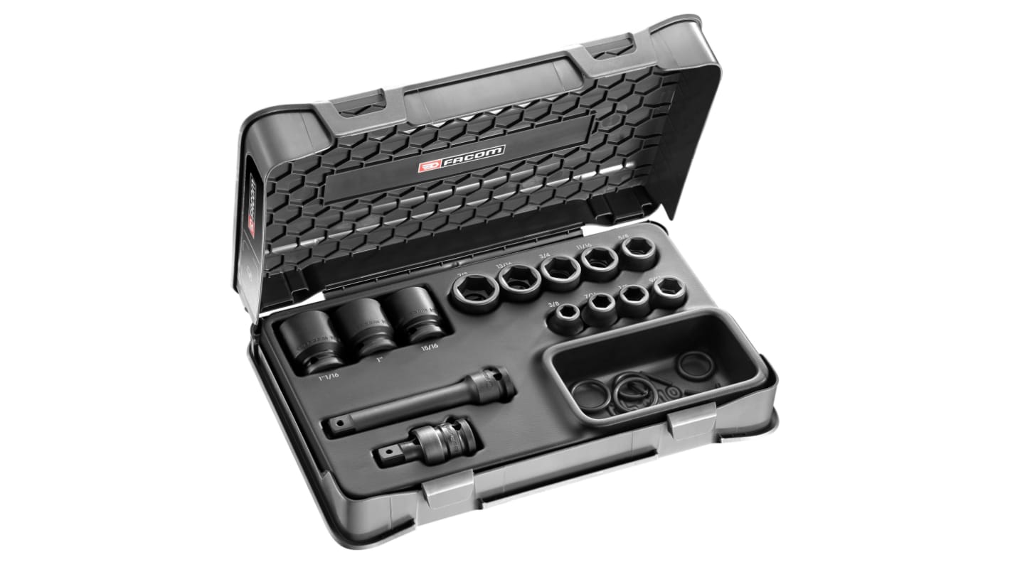Facom 3/8" , 7/16" , 1/2" , 9/16" , 5/8" , 11/16" , 3/4" , 13/16" , 7/8" , 15/16" , 1" , 1"1/16", 1/2 in Drive Impact