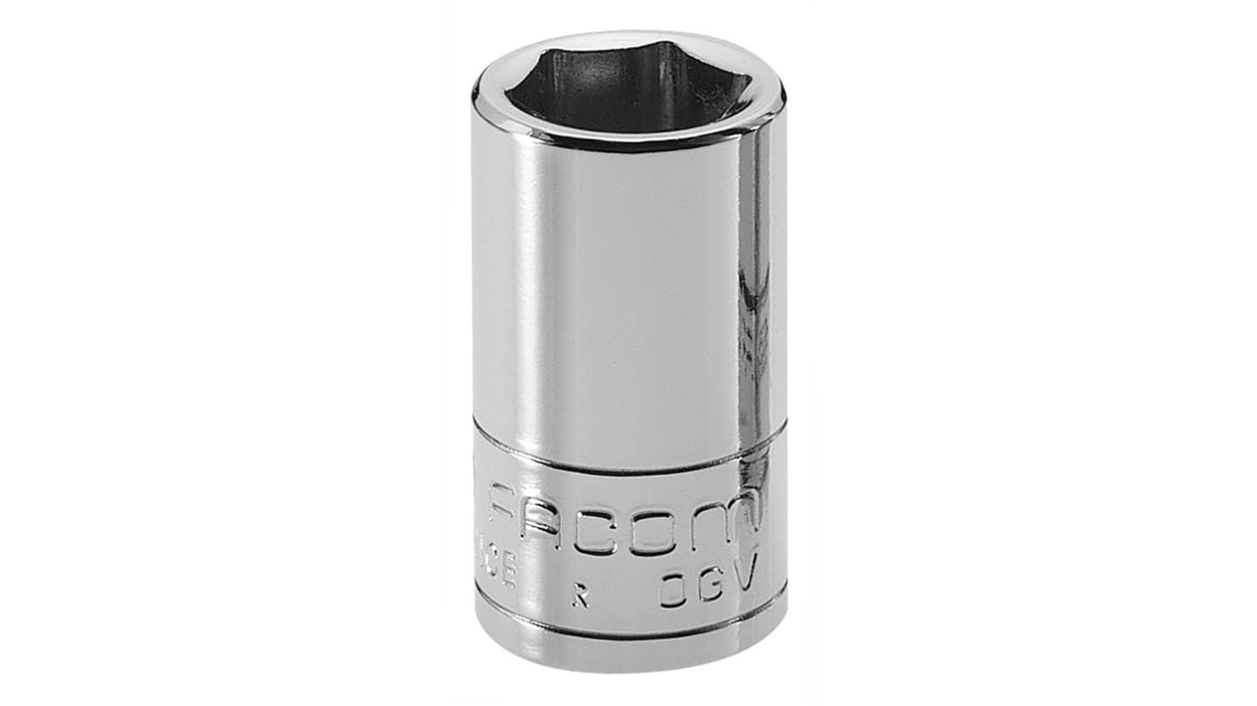 Facom ソケット 1/4インチ, ソケットサイズ:13mm, 長さ:22 mm