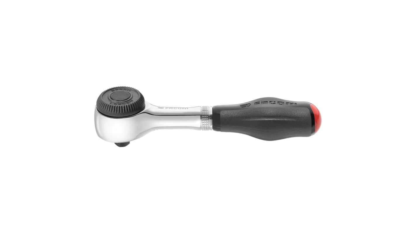 Facom R.360 1/4 in Square Ratchet with Bi-material Elastomer Handle, 106 mm Overall
