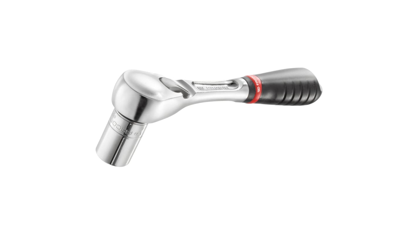Facom RL.161 1/4 in Square Ratchet with Bi-material Elastomer Handle, 121 mm Overall