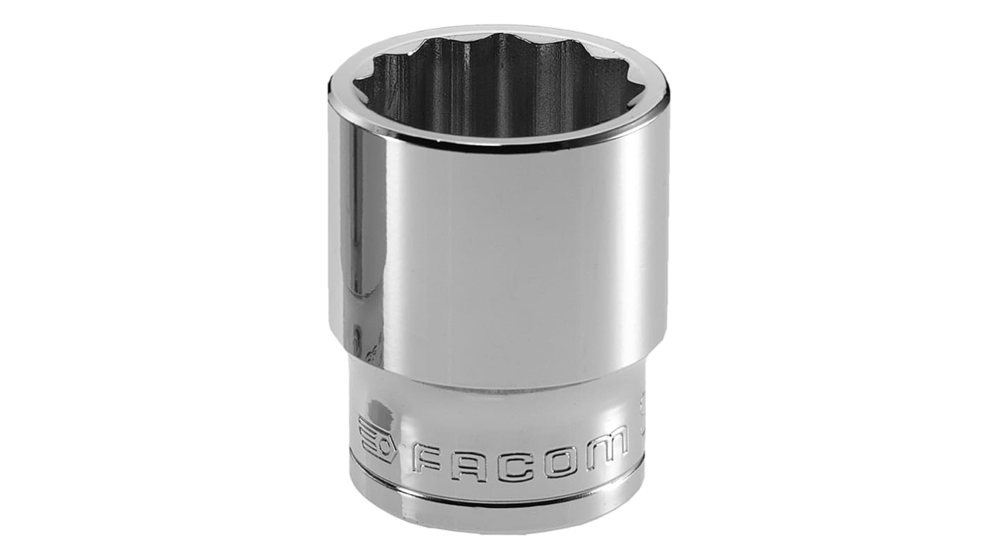 Facom ソケット 1/2インチ, ソケットサイズ:10mm, 長さ:36 mm
