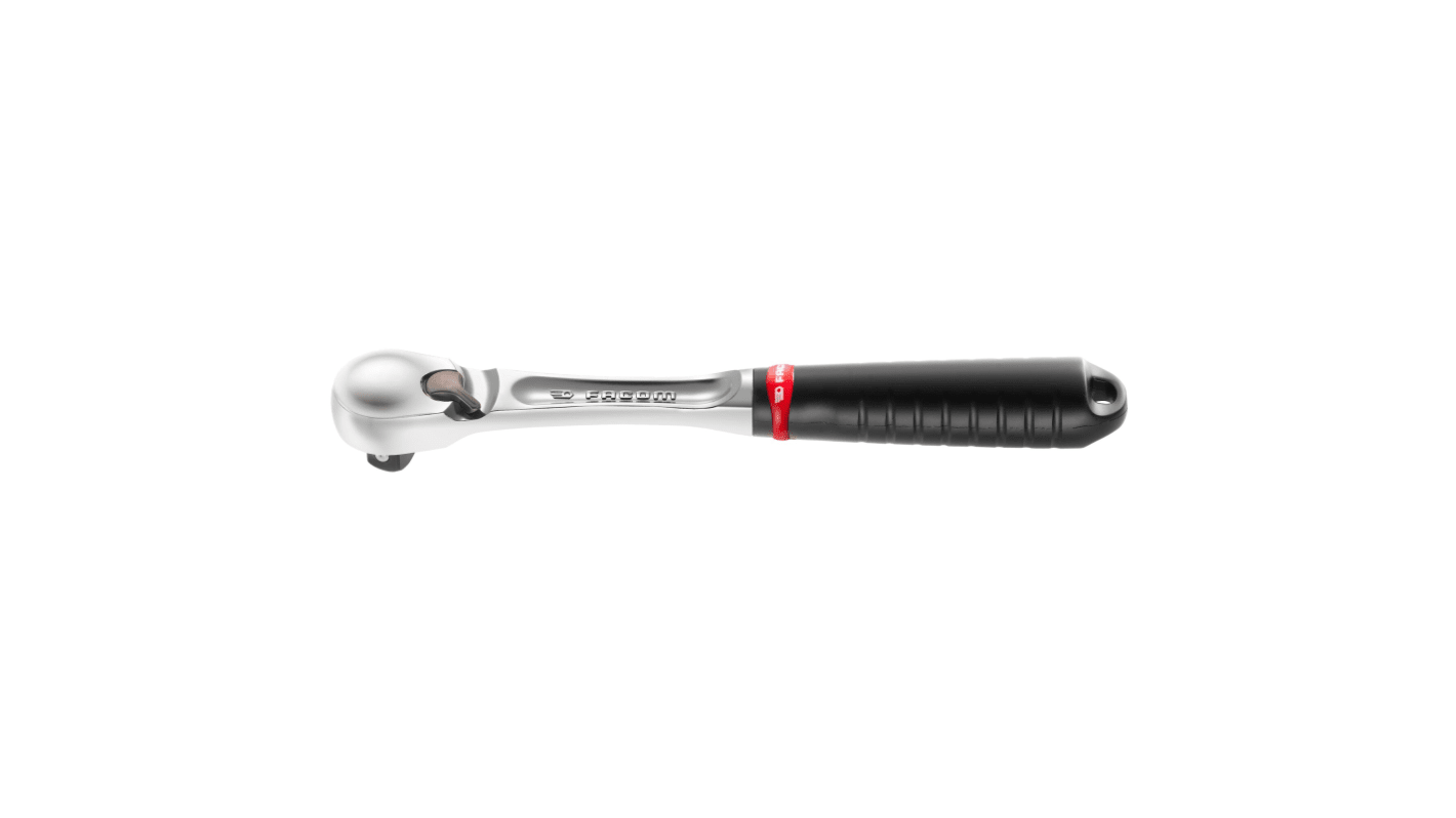 Facom SL.161 1/2 in Square Ratchet with Bi-material Elastomer Handle, 262 mm Overall