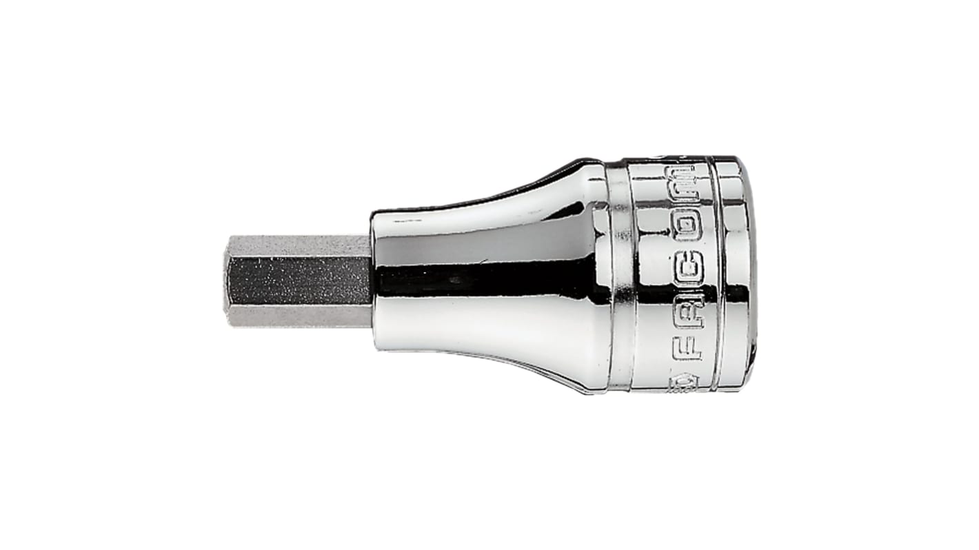 Facom 1/2 in Drive Bit Socket, Hex Bit, 5/16in, 54 mm Overall Length