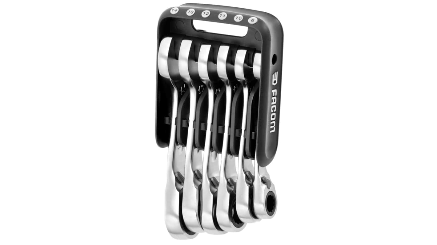 Facom 467BS Series 6-Piece Spanner Set, 8 → 14 mm