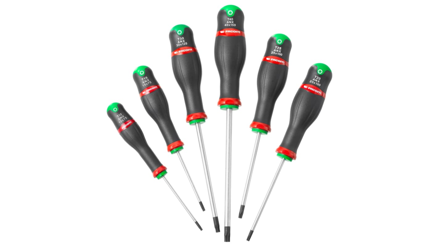 Facom Torx Screwdriver Set, 6-Piece