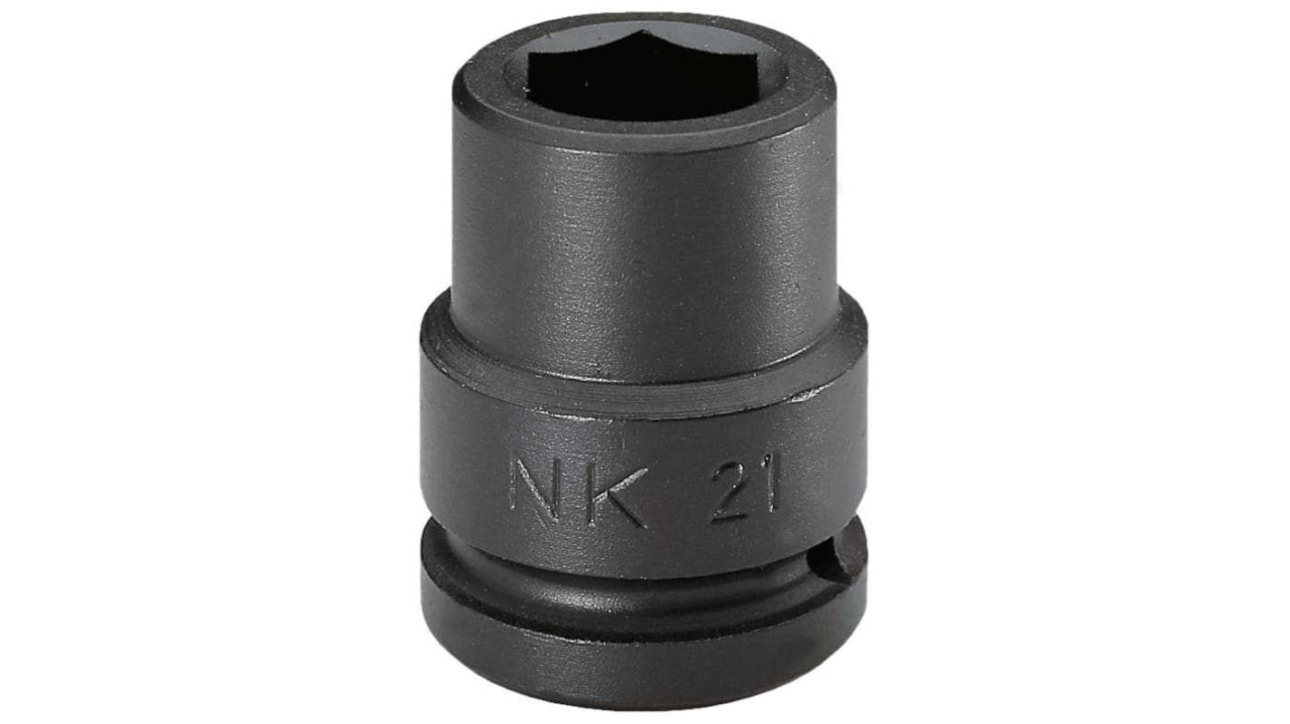 Facom 23mm, 3/4 in Drive Impact Socket, 50 mm length