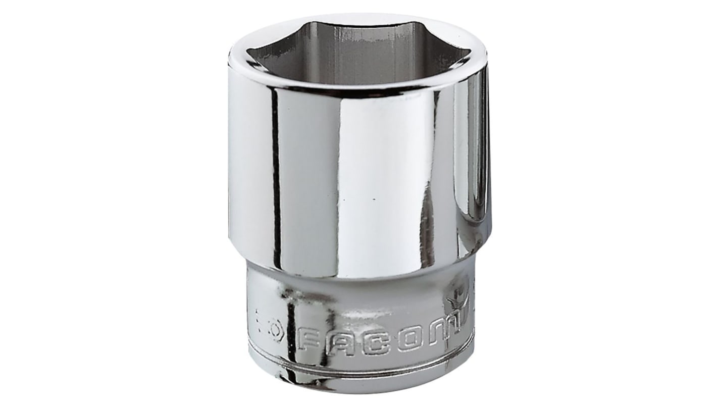 Facom ソケット 3/8インチ, ソケットサイズ:21mm, 長さ:33 mm