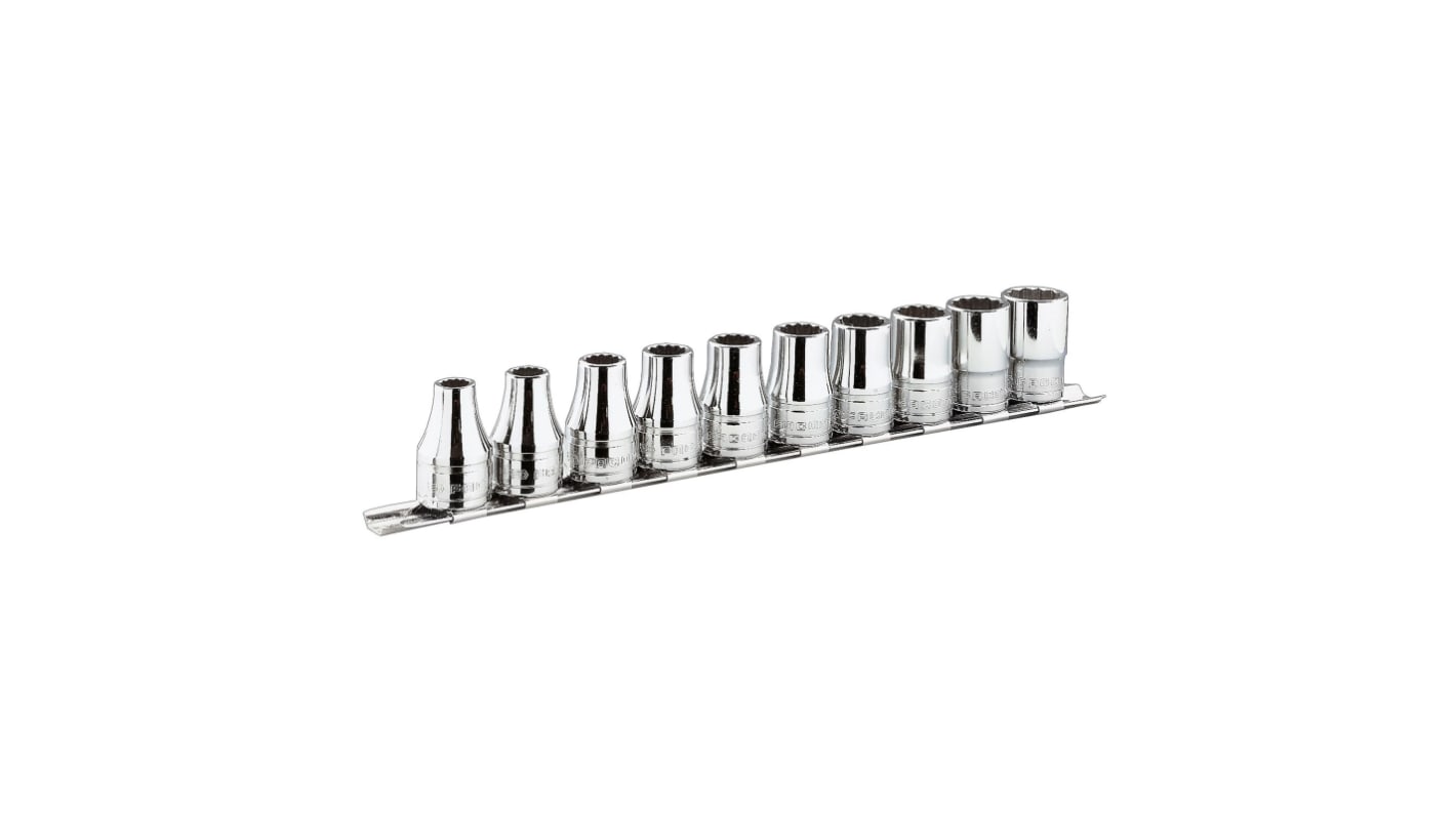 Facom 8-Piece Imperial 3/8 in Standard Socket Set, 12 point