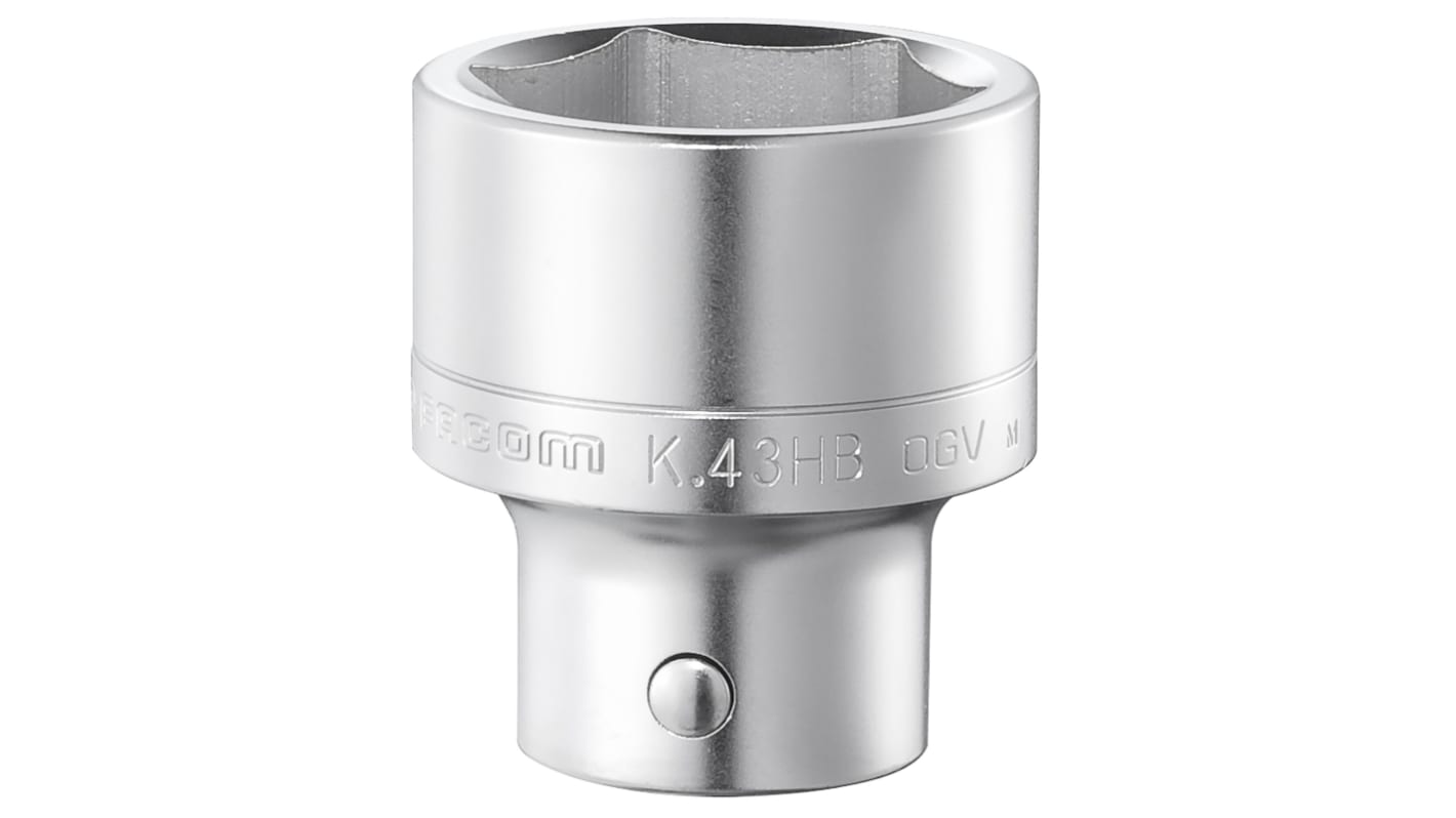 Facom ソケット 3/4インチ, ソケットサイズ:21mm, 長さ:51 mm