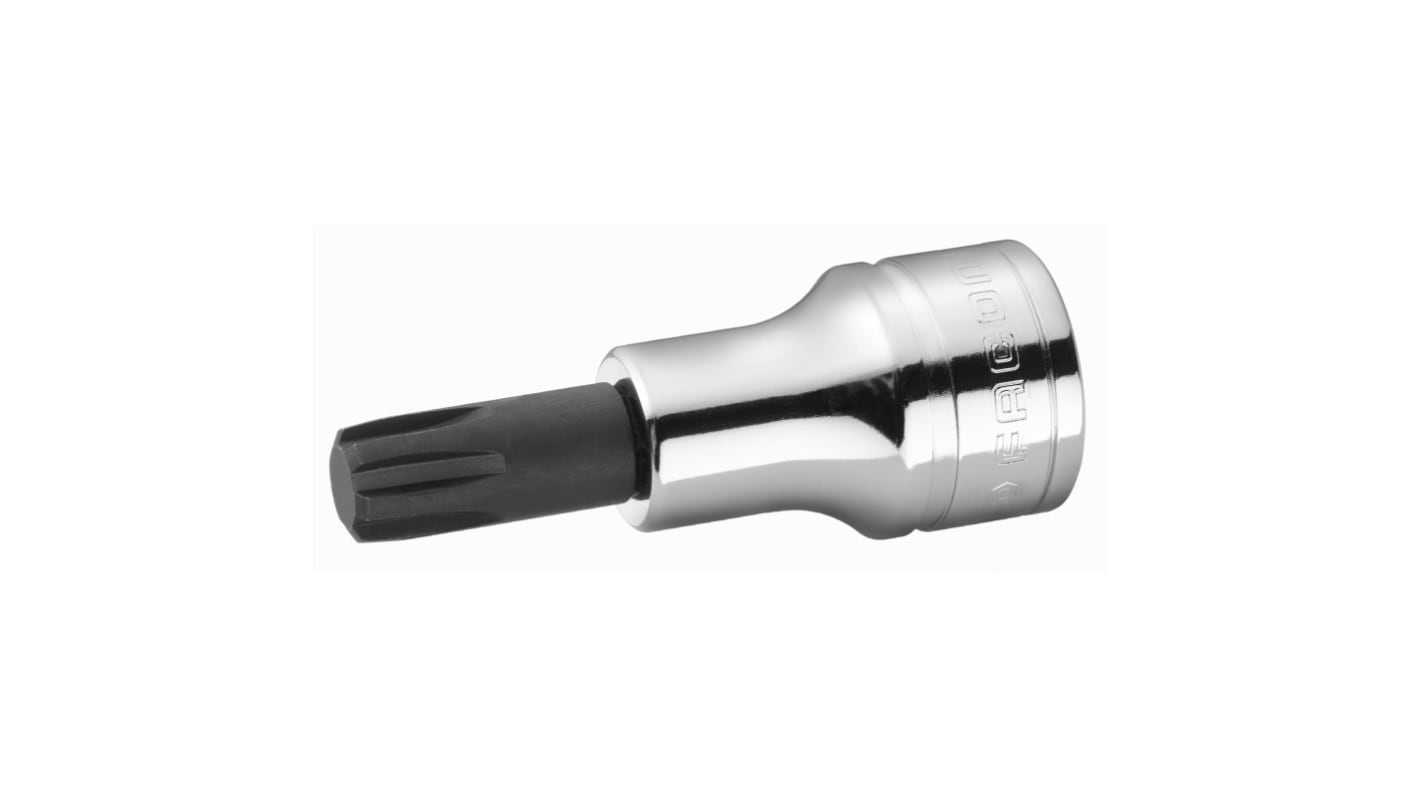 Facom 1/2 in Drive Bit Socket, Spline Bit, 14mm, 100 mm Overall Length